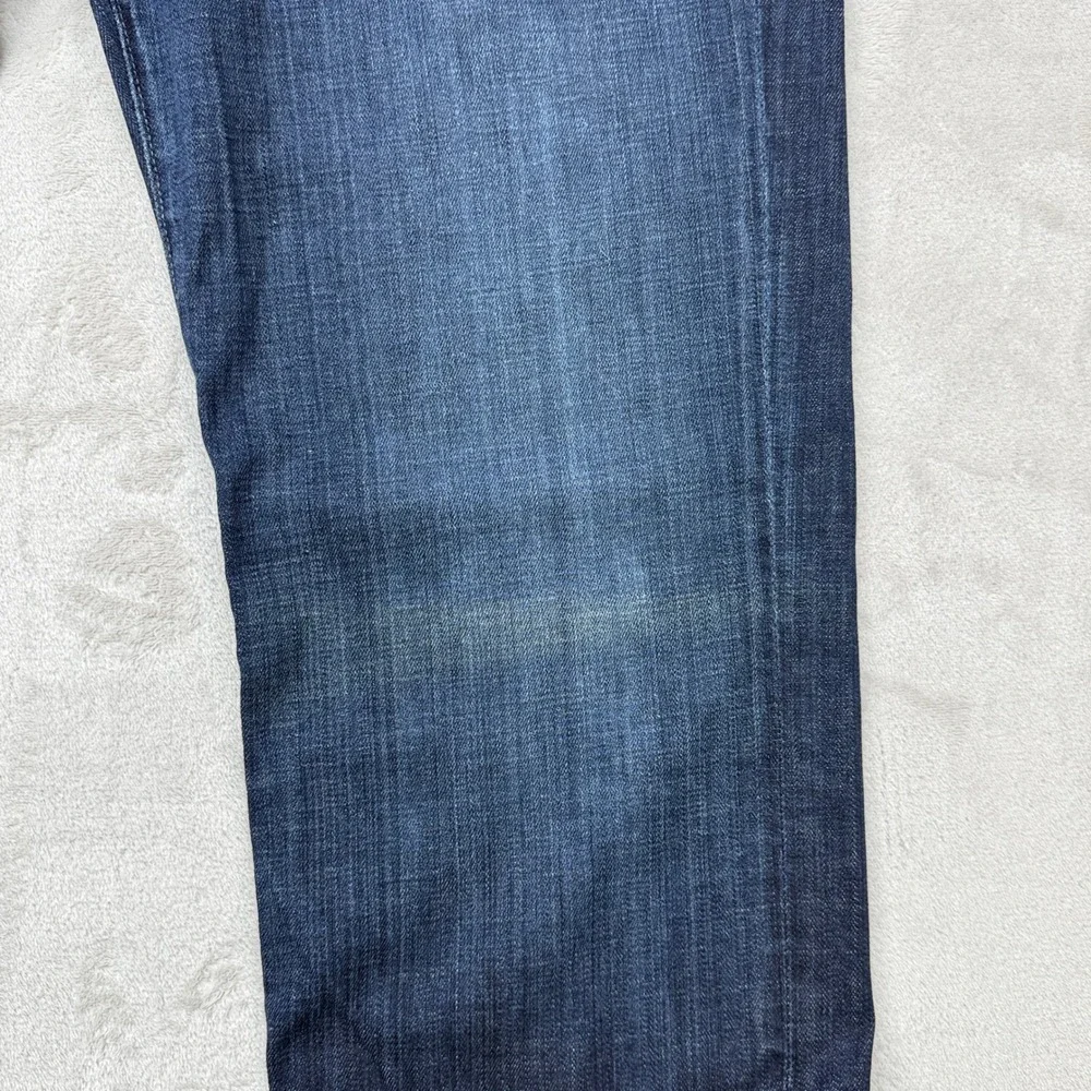 7 For All Mankind Standard Fit Jeans Mens 38 Blue Straight Leg Button Fly Preppy - Picture 3 of 12